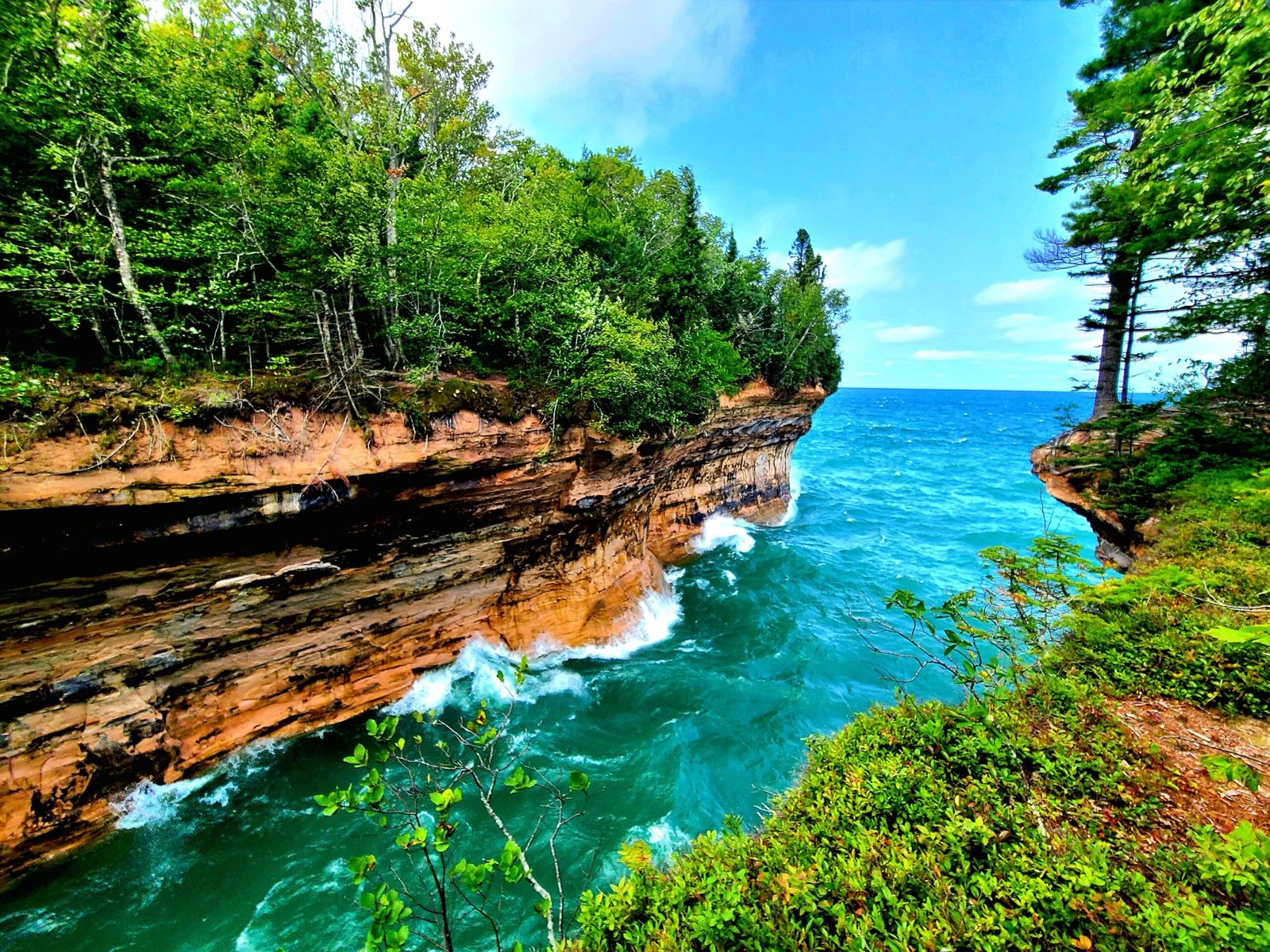 Waves Crashing Landscape